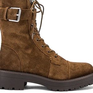 COPY - NWOT ...SAM EDELMAN "JUNIP".   Combat Suede Boots.  Size  8.. .